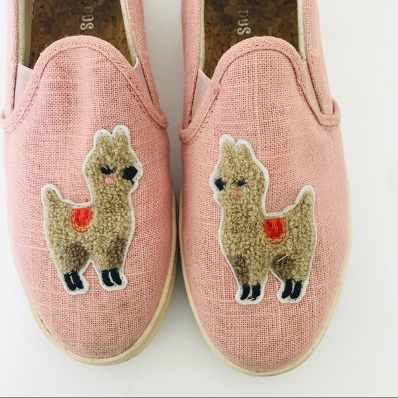 Soludos Dusty Pink Llama Slip On‎ Sneakers Shoes 8 - Picture 5 of 9